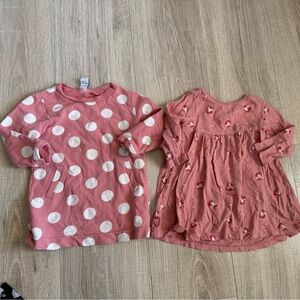 Old Navy Pink Baby Girl Dresses - 2 Pair (18M)